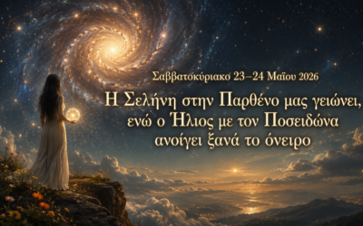 Σαββατοκύριακο 23–24 Μαΐου 2026Η Σελήνη στην Παρθένο μας γειώνει, ενώ ο Ήλιος με τον Ποσειδώνα ανοίγει ξανά το όνειρο