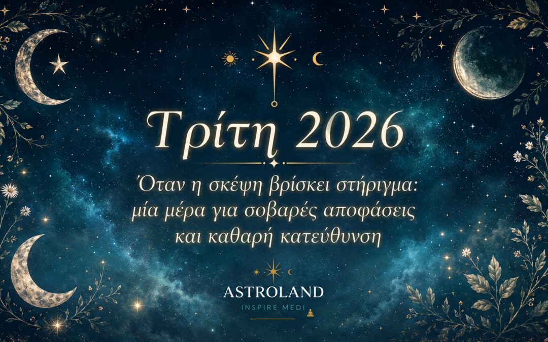 Τετάρτη 2 Ιουνίου 2026Όταν η σκέψη βρίσκει στήριγμα: μια ημέρα για σοβαρές αποφάσεις και καθαρή κατεύθυνση