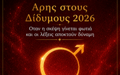 Άρης στους Διδύμους 2026Όταν η σκέψη γίνεται φωτιά και οι λέξεις αποκτούν δύναμη