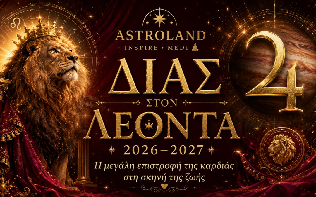 Δίας στον Λέοντα 2026–2027Η μεγάλη επιστροφή της καρδιάς στη σκηνή της ζωής
