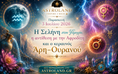 Παρασκευή 3 Ιουλίου 2026Η Σελήνη στον Υδροχόο και ο κεραυνός πριν από την αλλαγή