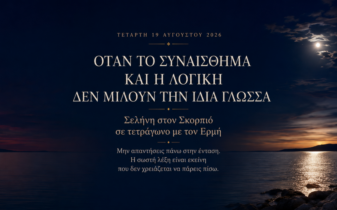 Τετάρτη 19 Αυγούστου 2026