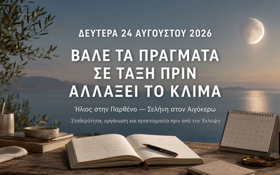 Δευτέρα 24 Αυγούστου 2026